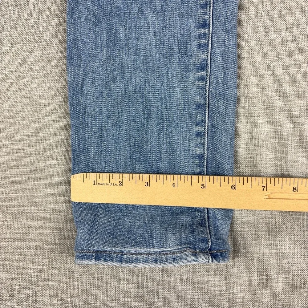 Paige Skyline Skinny Jeans Womens 27 Light Wash Blue Mid Rise Stretch Denim